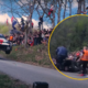 Skorajšnja tragedija na hrvaškem reliju: nov posnetek razkriva, kako se je začel kaos na progi (VIDEO)