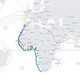 Več poškodovanih podmorskih kablov na zahodni obali Afrike